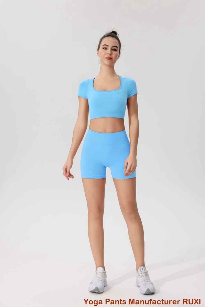 լայմ կանաչ վազող շորտեր RUXI